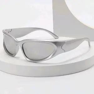 Kacamata Hitam Sepeda CyberPunk Korea Fashion Pria wanita  Eyewear Sunglasses Lensa