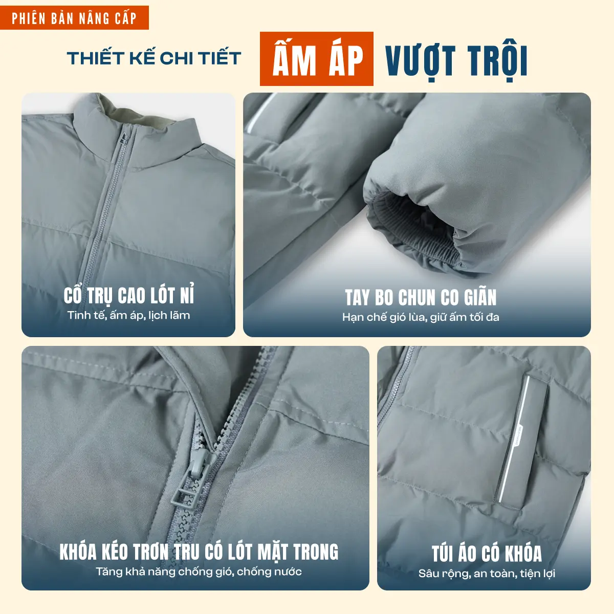 Áo Khoác Phao Nam 3 Lớp Cổ Cao Y-PUFFER HEATLOCK 5S FASHION Chần Bông Dày Dặn Cực Ấm M0APH25048 | BigBuy360 - bigbuy360.vn Áo Khoác Phao Nam 3 Lớp Cổ Cao Y-PUFFER HEATLOCK 5S FASHION Chần Bông Dày Dặn Cực Ấm M0APH25048 | BigBuy360 - bigbuy360.vn