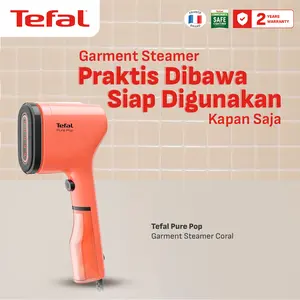 TEFAL Handheld Steamer / Setrika Uap Pure Pop Garment Steamer Coral