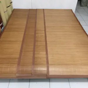 tikar/karpet duduk bambu (hijau/coklat)uk 100x195cm