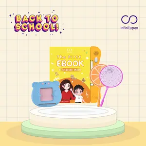 (PRODUK ASLI INFINILAPAN) BRAND LOKAL Paket Bundle Ebook+E-Sketcher | E-book mainan belajar buku pintar edukasi elektronik anak buku pintar+Learning Card | Mainan edukasi anak gambar bersuara Toy ipet  anak e  book Alat Tulis