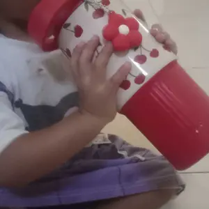 [EXCLUSIVE MAKSAN PO 60 HARI] CapyKit Tumbler Karakter Lucu Stainless SUS316 700ML Free Gantungan Bunga dan Sedotan