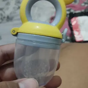 LULU BABY | Empeng/ Dot Buah Bayi Peremium Pegangan Kepala Beruang Pink Blue