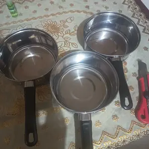 Panci Susu Stainless 3 Pcs Grosir - Kitchenware Mie Multifungsi Steel Dapur