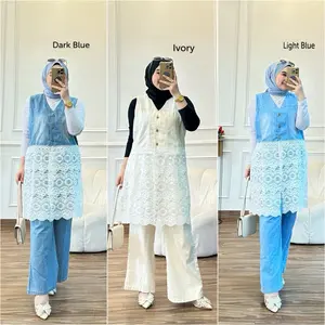 One Set Jeans Vest by Nirabutik