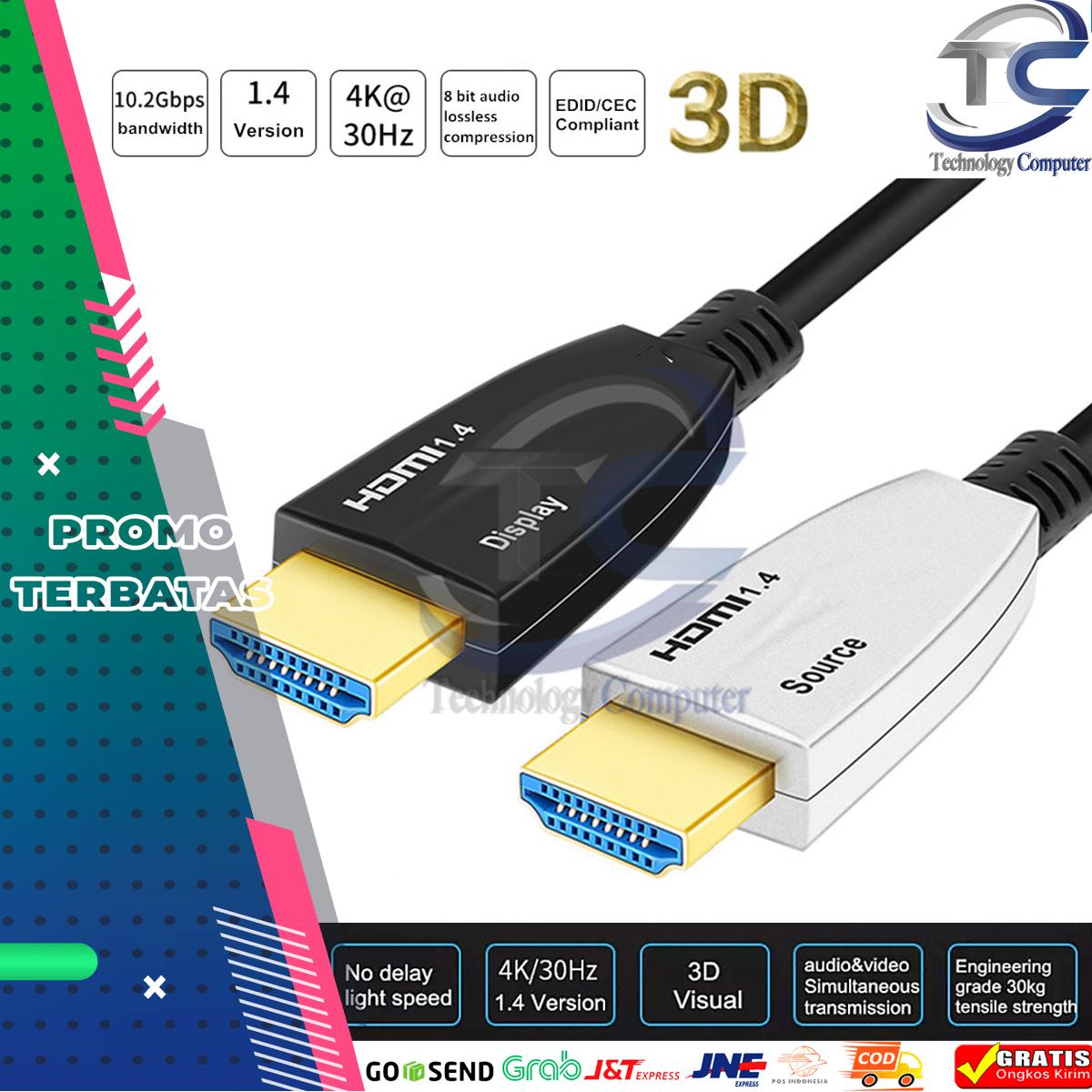 4K Kabel HDMI FIber Optik 100 M Versi 1.4 Original (No Loss Signal)