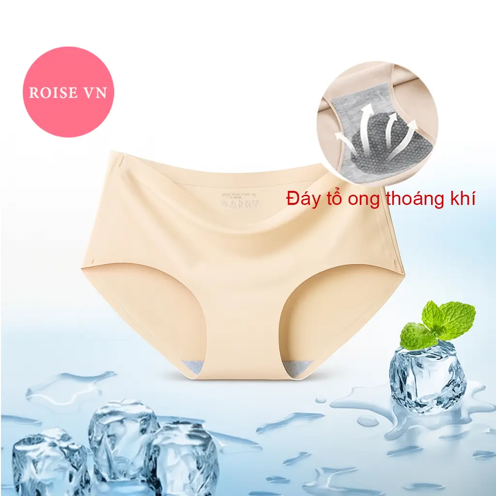 Set 10 (hoặc 5) quần lót nữ đúc su không đường may women 810