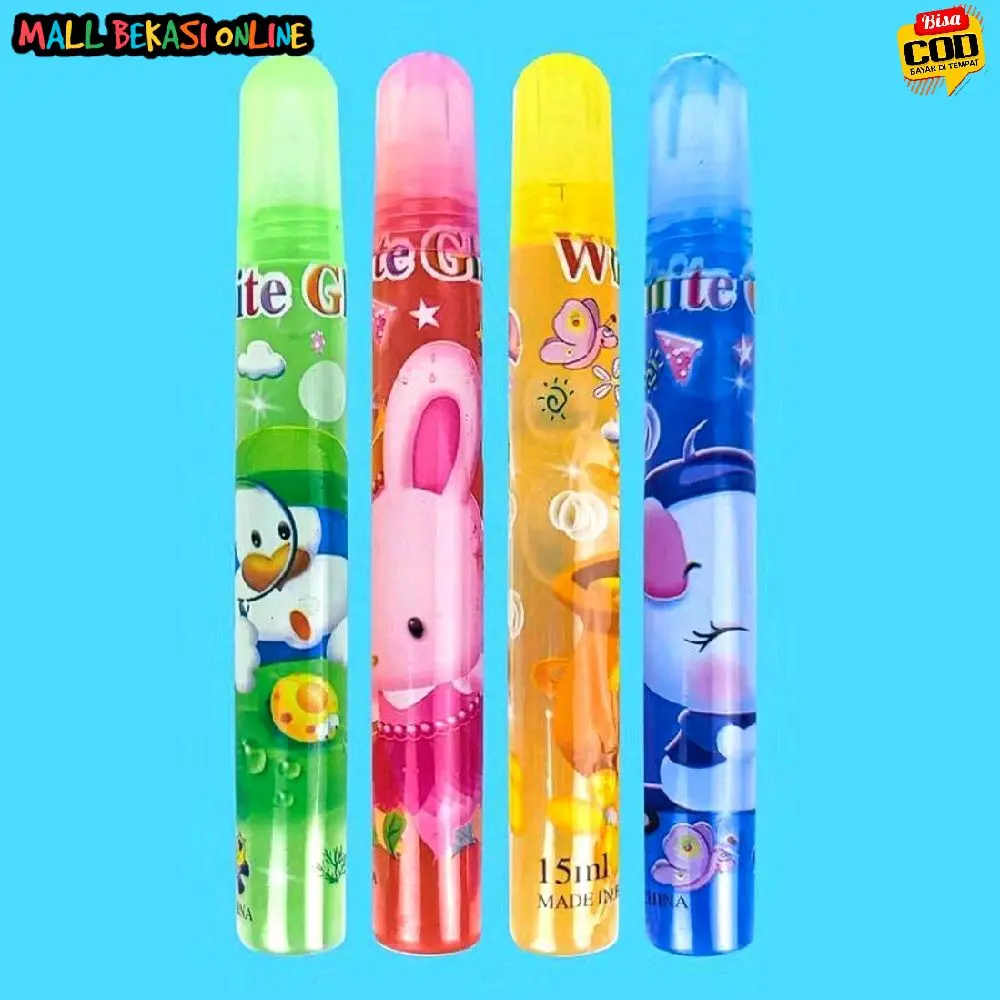 (2pcs) Lem Kertas Cair 15ml Karakter Kartun Paper Glue Stick Lem Kertas ...