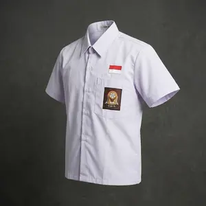 Kemeja Seragam Sekolah SMA Lengan Panjang Premium | Baju Putih Putra Putri Unisex