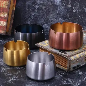 ASBAK STAINLESS BENTUK BULAT - ASBAK STAINLESS TEMPAT LILIN