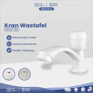 Kran Tancap Bawah Dapur Wastafel Putar Simple Plastik Pvc SLT 08-104 Air