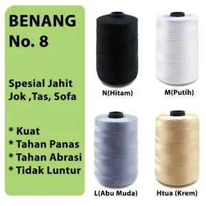 Benang Jahit Nylon no 8 ( Jahit Jok , Tas , Sofa )