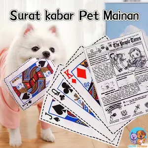 Surat kabar Pet Mainan Anjing kucing Mainan Gigitan Pembersih Gigi Anjing-Pet Toys Mainan Hewan Peliharaan