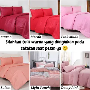 Cover Duvet / Quilt Duvet Ukuran 120 150 160 200 210 220 230 Katun Polos Aneka Warna Soft Elegan Untuk Hotel Penginapan Murah Berkualitas Awet Tahan Lama Kado Nikah Unisex Cowok Cewek Laki Perempuan