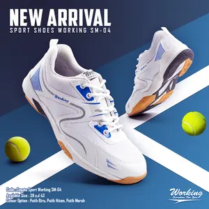 Sepatu Olahraga Tennis / Volly Pria Kode Working SM-04 Size 39 - 43 ( Free Kaos Kaki )
