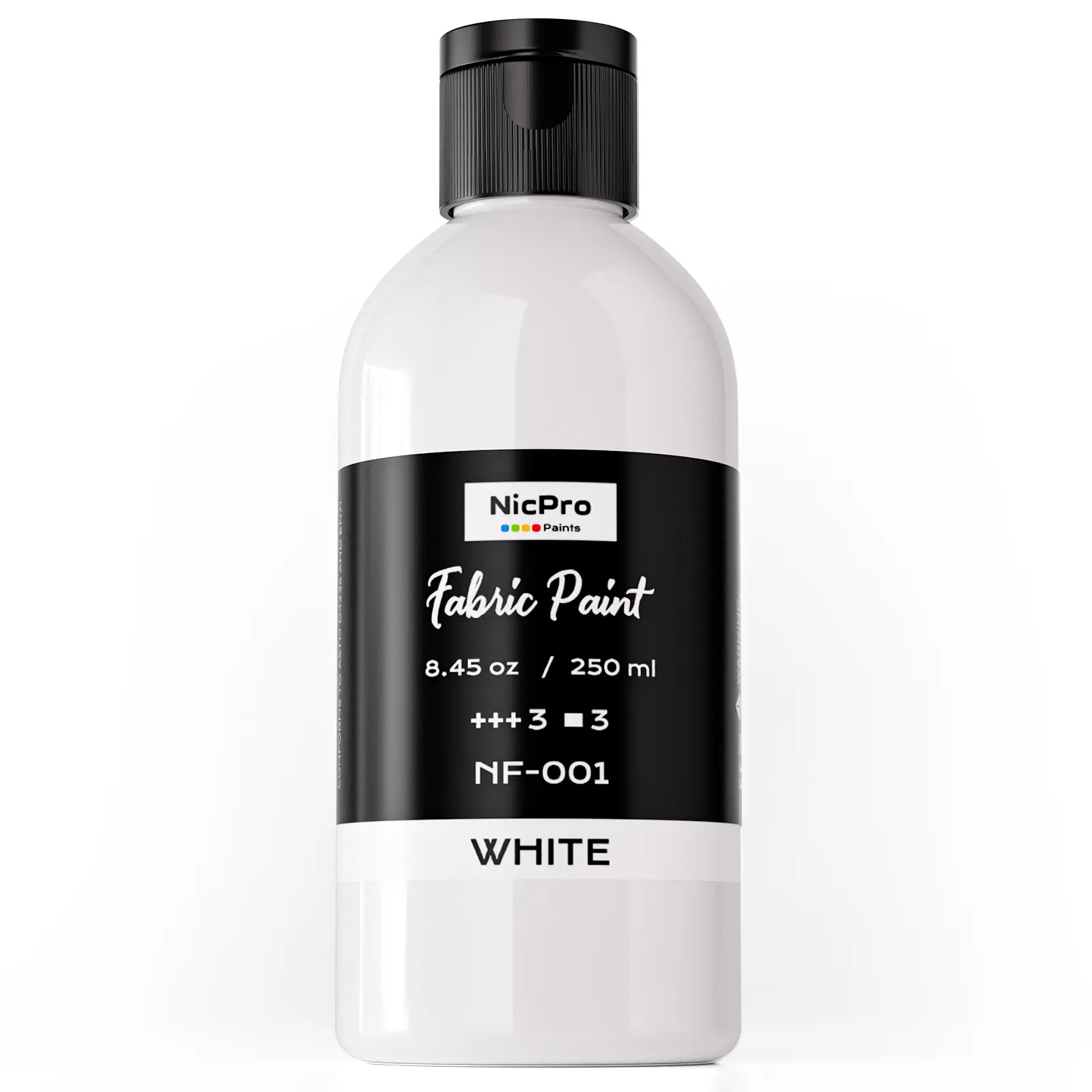 Nispro Black Fabric Paint for Furniture, 8.45 Ounce (250 Milliliters ...
