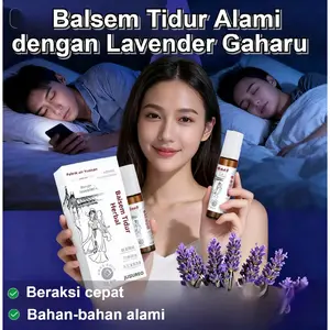 Tidur Nyenyak Dalam 3 Detik Krim Tidur Herbal/Balsem Tidur Alami Dengan Lavender Gaharu - Aromaterapi Penenang Pikiran Untuk Insomnia Gelisah /Krim Tidur Herbal/Krim Tidur Minyak Esensial Herbal Krim herbal sooting sleep lavender
