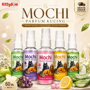 KITTYDOM Parfum Kucing Anti Bau Scabies Kutu Parfum Anjing Body Mist Grooming 60ml Pelembut Bulu  Healthy Spray Anabul Kitten Puppy Hamster Sugar Glider Wangi Tahan Lama