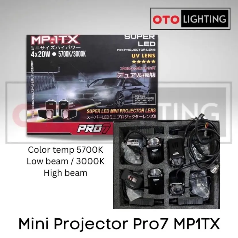 Lampu mobil mini projie Pro7 MP.1TX mark2 mini projector - Shop | Tokopedia