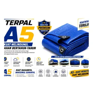 TERPAL PREMIUM A5 MURAH SERBAGUNA Uk 2x3,3x4,4x6,5x6 Cocok Untuk Jemur Hasil Panen, Alas Gelaran, Penutup Bak Truck