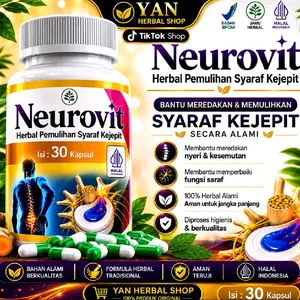 NEUROVIT Original BPOM Herbal syaraf Kejepit Kesehatan Syaraf Untuk Pria Dan Wanita