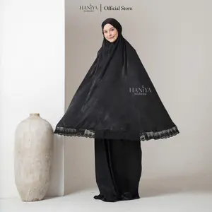 Haniya Mukena - Zalina Series Jumbo 2in1 Traveling Santorini Silk Adem Lembut Seserahan Jumbo Dewasa