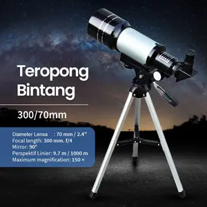 Monocular Astronomical Telescope Teropong Bintang 300/70mm - F30070M
