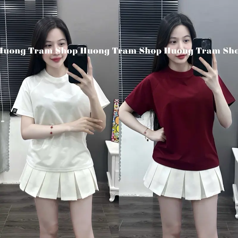 (SALE HÈ) ÁO THUN BABYTEE (35-55Kg) TRƠN RAPLANG CÁNH TAY , Form dáng ngắn , chất cotton mềm mịn mát , Hương Trầm Shop áo thun nữ , áo phông nữ , áo phông nữ xinh hot 2026