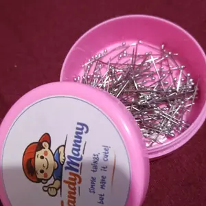 Jarum Pentul Stainless Steel 150 pcs Anti Karat | Jarum Pentul 2.2cm Elegan & Praktis dengan Toples Cantik - FandyManny