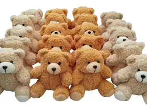 Boneka Vino bulu keriting Import 15cm Dolls Bear Buket Toys Hadiah