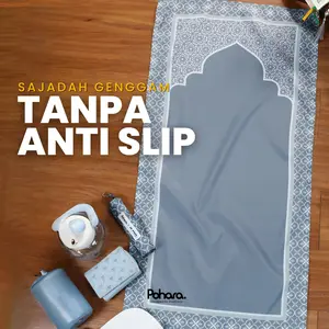 Pohara Sajadah Travel Portable Gulung Mini Tanpa Anti Slip Waterproof  Premium Souvenir Haji Umroh Tava Series