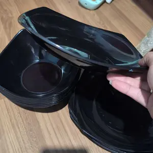 12 PCS PIRING MANGKOK SEGI LENGKUNG PLASTIK TEBAL PP5 MIE SOTO RAMEN BAKSO JEPANG SET
