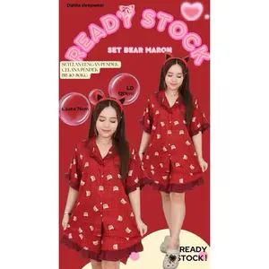 Setelan Pendek 40-80kg LD120 Bahan Rayon Adem ready stock