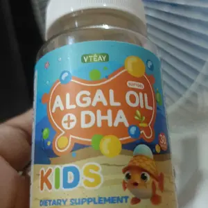 VTEAY Kids Algal Oil DHA | Dukung Fungsi Otak & Konsentrasi Anak | Jaga Kesehatan Mata Imun Tubuh | Tersedia 30 60 120 Butir