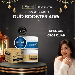 [KHUSUS CICI RENNY] Byzoe Paket Duo Booster Whitening Booster 40gram + Platinum Glow Jelly Booster 40gram Gold Jelly Booster