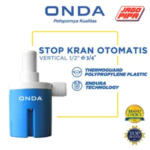 ONDA Stop Kran Otomatis Vertikal / Pelampung / Floater Toren 1/2" 3/4" Stop Keran