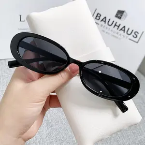 GF Kacamata Hitam Wanita Retro Gaya Jepang dan Korea Ins Eropa dan Amerika Gradient Color Optical Glass Sunglasses Women K40