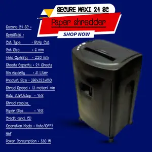 Mesin penghancur kertas (Paper Sheredder) Secure maxi 24SC