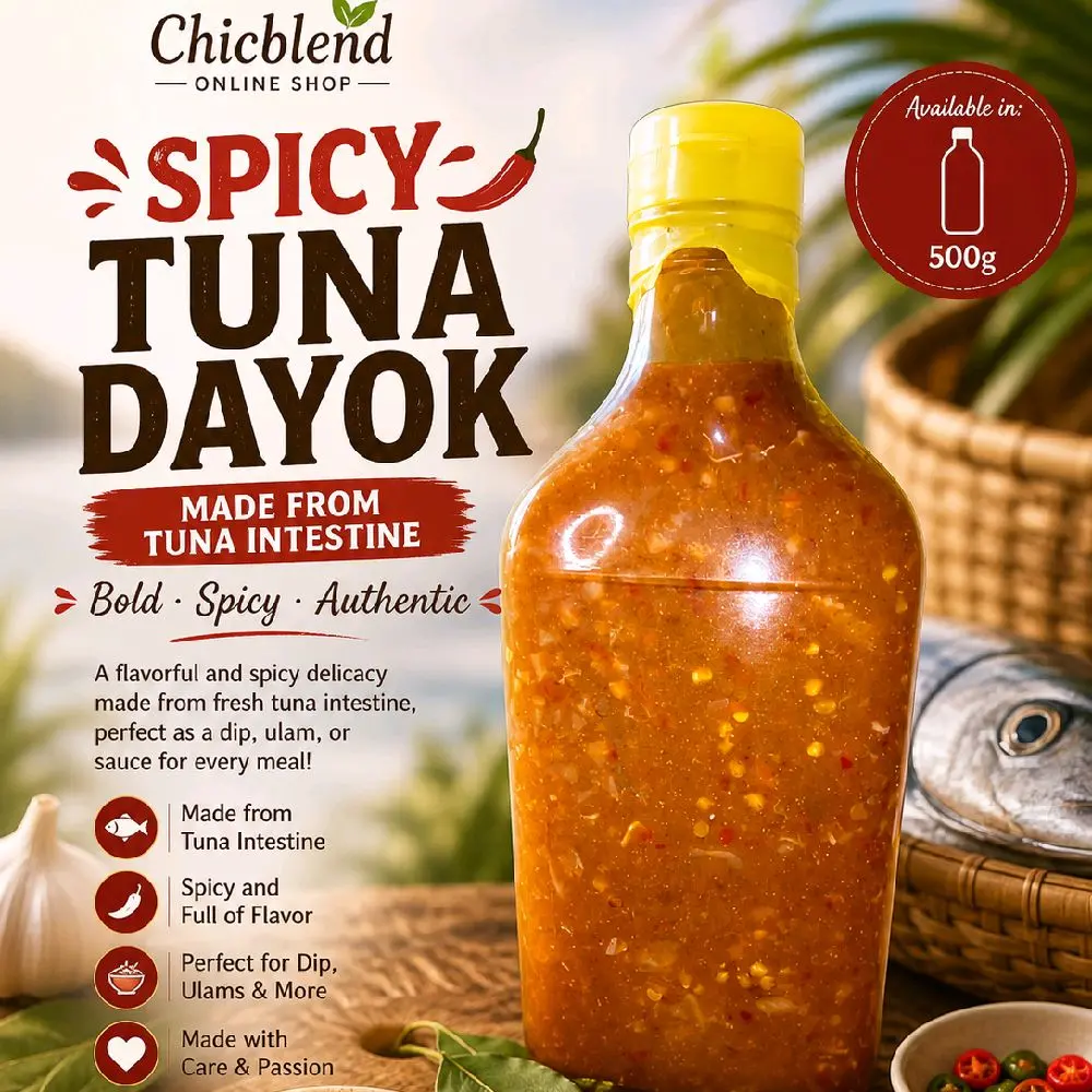 SPICY DAYOK FROM TUNA INTESTINE 500g per bottle Spicy Fermented Talaba ...