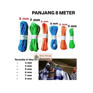 BL - MURAH (8 Meter Full) Tali Tambang Tampar Dadung 3mm 4mm 5mm 6mm 7mm 8mm / Tali Jemuran / Tali Dadung / Tali Tampar