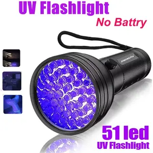 12/21/51 LED UV Flashlight Protable Black Light Ultraviolet Torch Blacklight Detector for Dog Urine Pet Stain and Bed Bug
