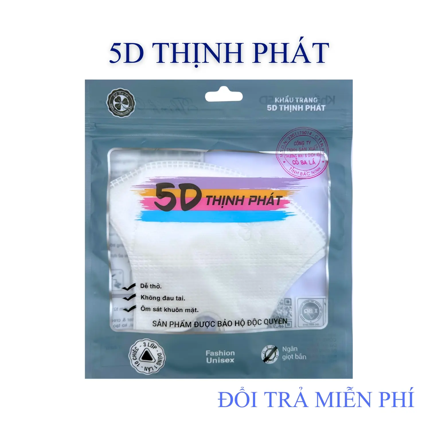 [50-200 CÁI ] Khẩu Trang Thịnh Phát 5D saka675-Khẩu Trang 5D Ôm Sát Mặt Dành Cho Người Lớn-Ngăn Ngừa Bụi Mịn-Dùng Một Lần-Phụ Kiện Women Accessories Che Mặt Nhung Đèn