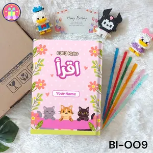 IQRO FREE Custom Nama Hard Cover Soft Cover / IQRO BERWARNA DAN HITAM PUTIH / IQRA QR code Gratis 176 Video Tutorial