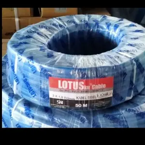 HARGA PER 50 METER - KABEL SUBMERSIBLE SNI Lotus 3x1.5 mm 50 meter KABEL BIRU SUBMERSIBLE Kabel Pompa Submersible Sibel Satelit Lotus 3x1.5 mm 50 meter