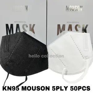 Masker KN95 Mouson 5ply isi 50 pcs Earloop