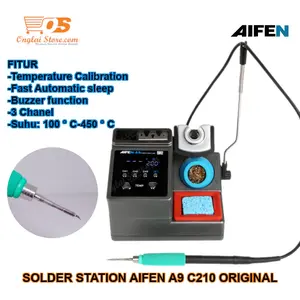 Termurah !! AIFEN A9 C210 Solder Station Soldering Iron 450°C Original