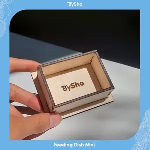 Feeding Dish Mini - Tempat Makanan Mini dari Triplek 3mm Untuk Hamster, Burung, Gecko Dll