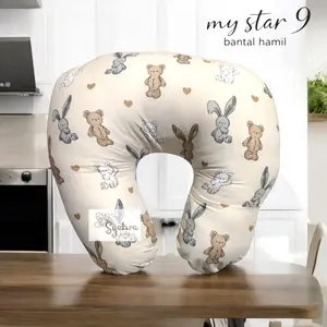 Bantal Menyusui Disc 50% Bantal Isi Silikon Plus Sarung Putih Ibu