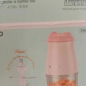 (SALE 6.6) Samono (300 ml) Food Processor penghalus daging dan sayuran [SW-MC200} Mesin Penggiling Pisau Portable Stainless