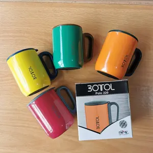 KUP -CUCI GUDANG 2 PCS MUG/CANGKIR STAINLESS DOUBLEWALL - MUG POLO COCOK DI PAKAI SEHARI HARI COCOK UNTUK KADO